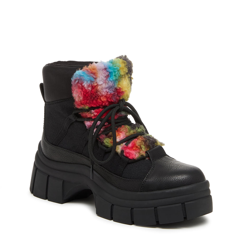 Women's black platform bootie, casual and comfortable – Rocket Dog Tiger