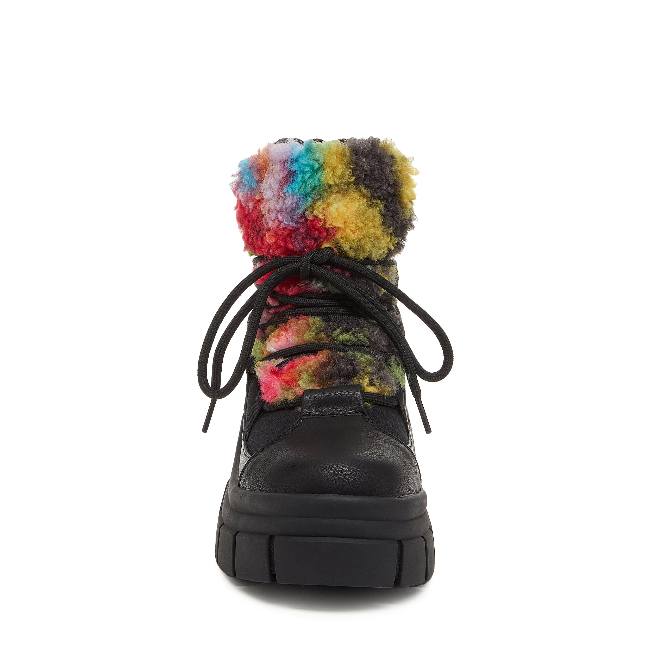 Women's casual black platform bootie, easy everyday wear – Rocket Dog Tiger