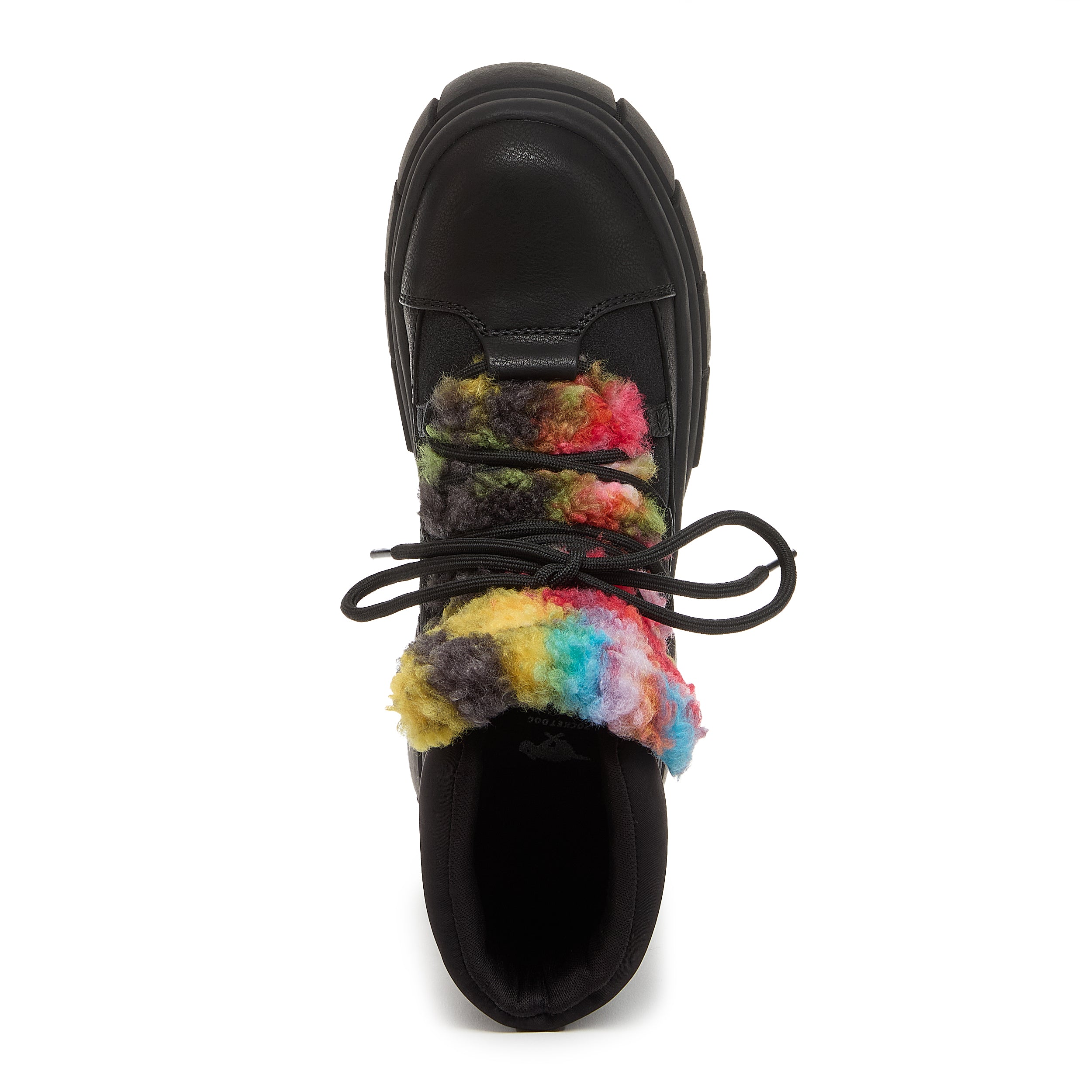 Black women's platform bootie with Rocket Dog comfort, casual style