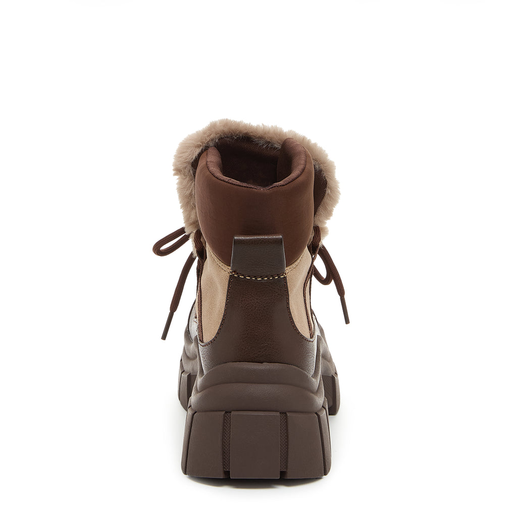 Women's casual brown platform bootie, easy everyday wear – Rocket Dog Tiger