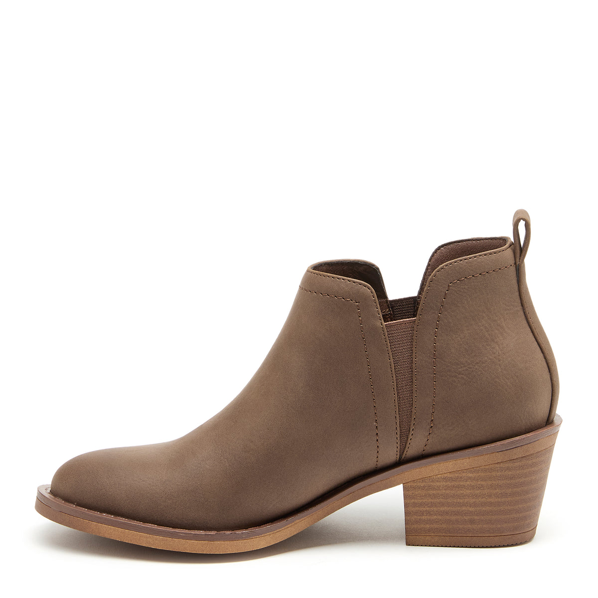 Brown bootie with cushioned footbed, women's casual style – Rocket Dog York