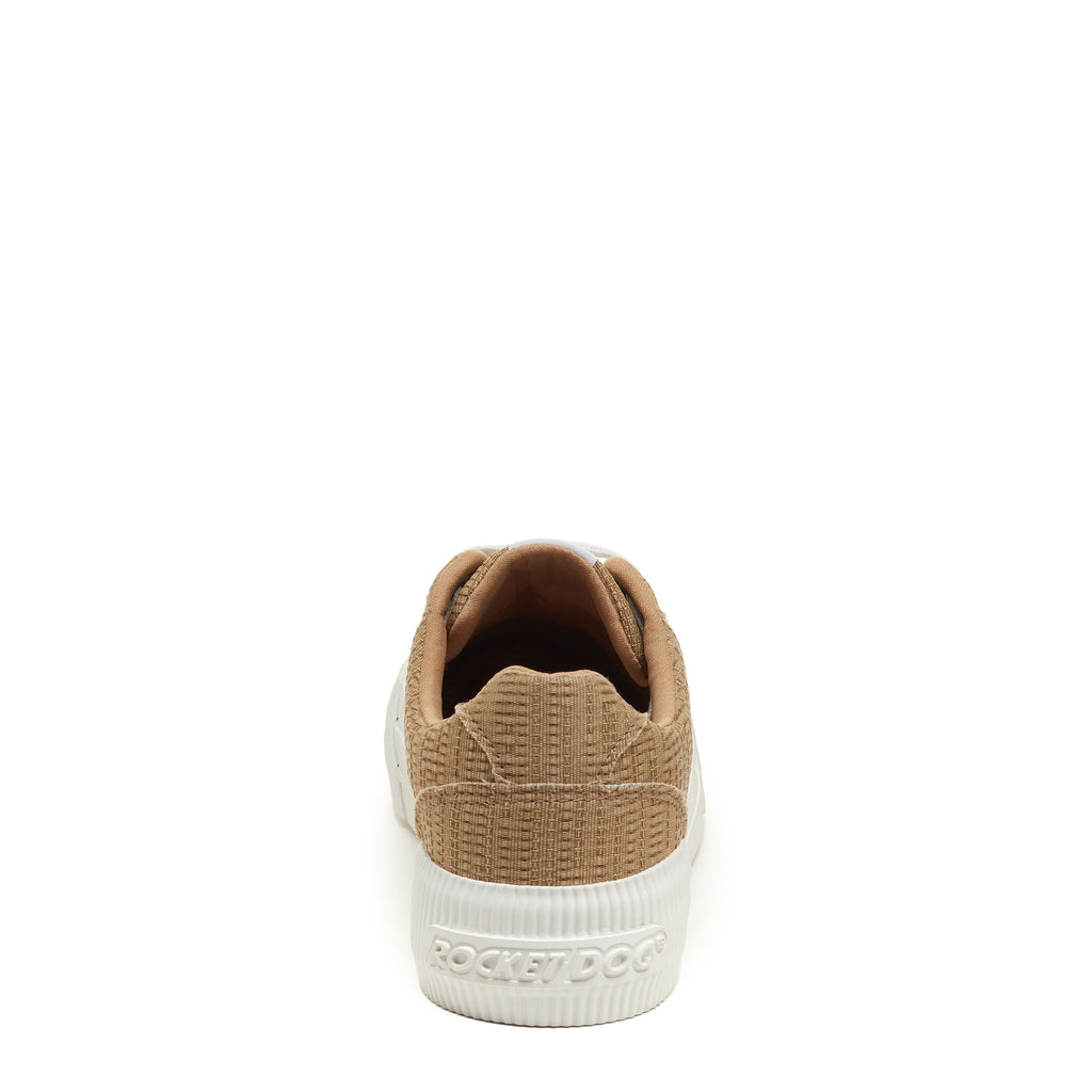 Women's playful tan sneaker, easy everyday wear – Rocket Dog Cheery