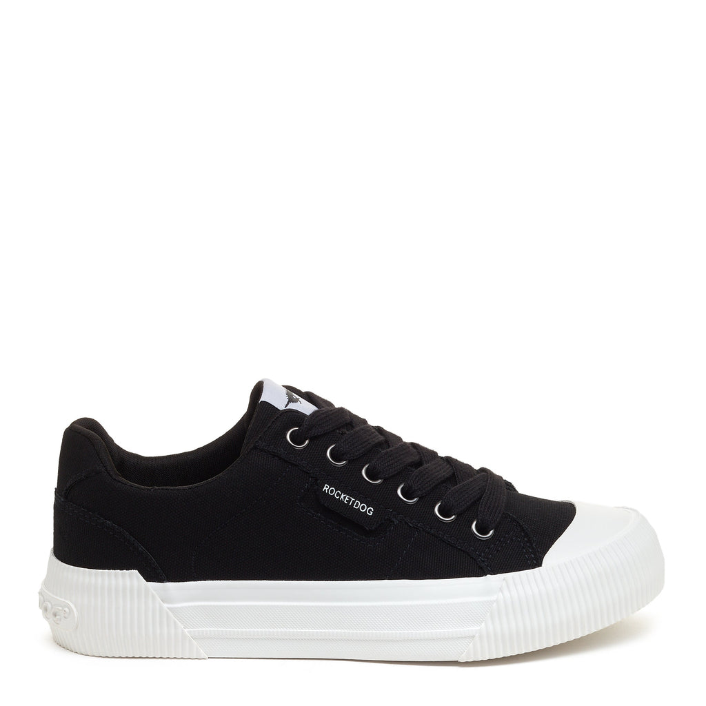 Rocket Dog Cheery black sneaker, women's playful shoe