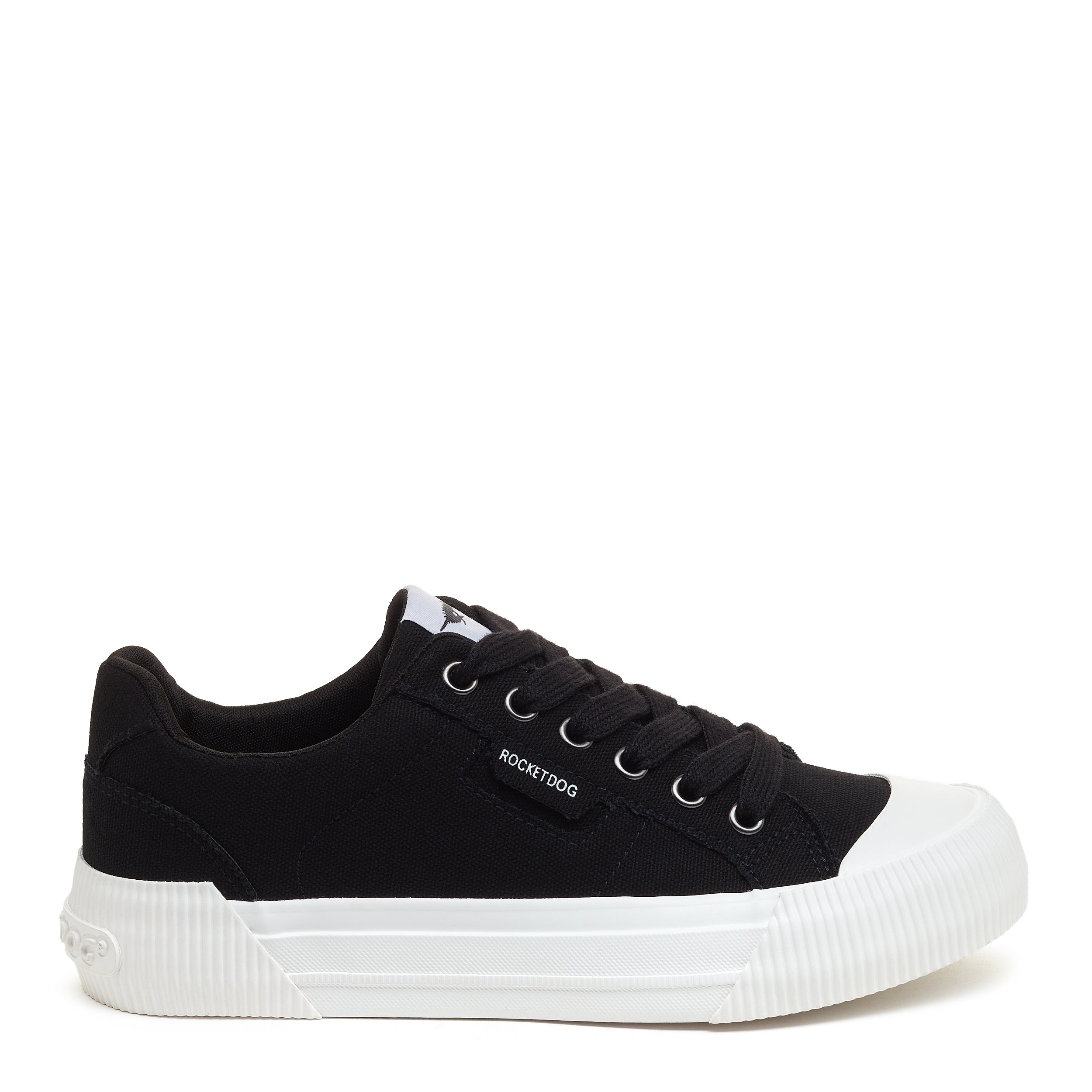 Rocket Dog Cheery black sneaker, women's playful shoe
