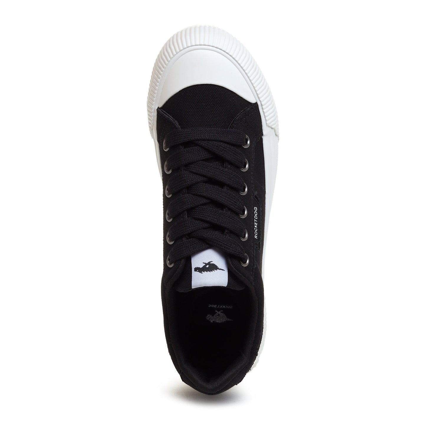 Cheery Black Sneakers: Classic Coolness by Rocket Dog
