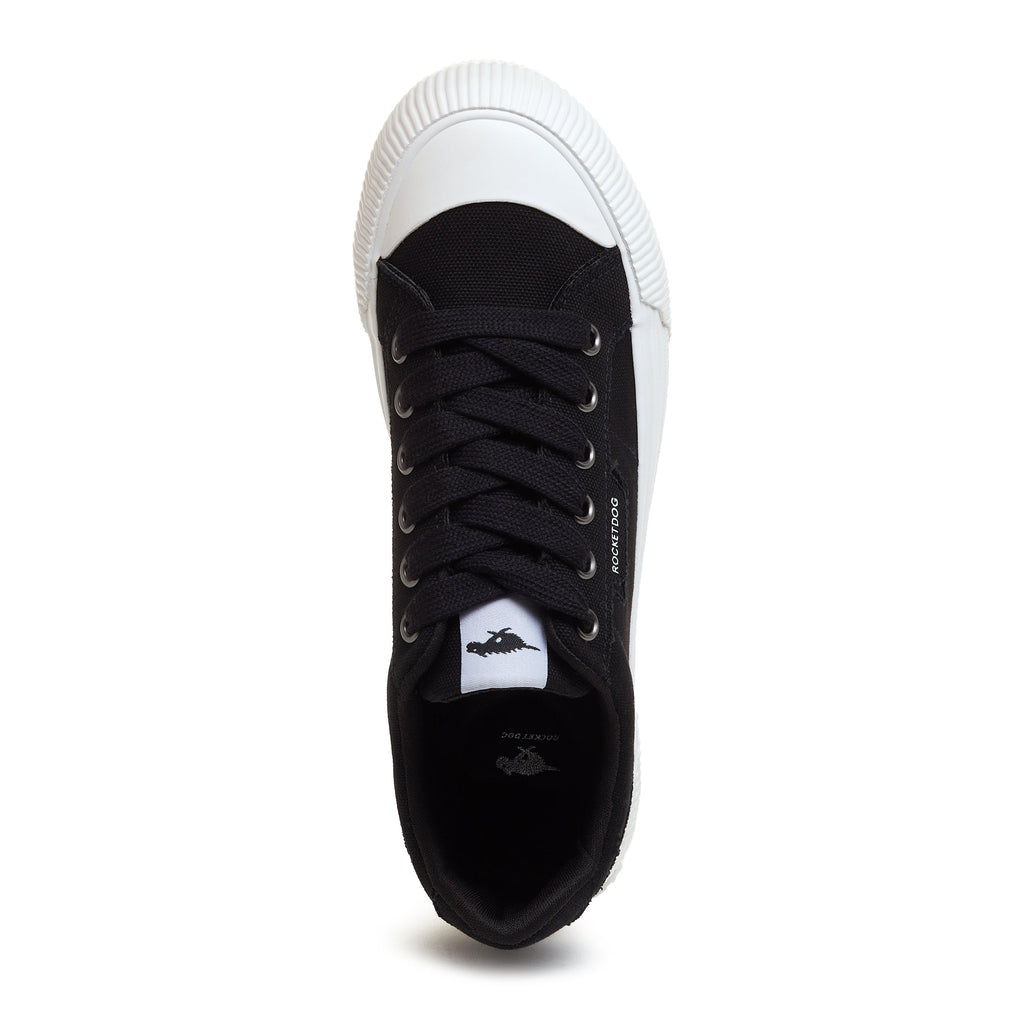 Rocket Dog Cheery black sneaker, playful women's footwear