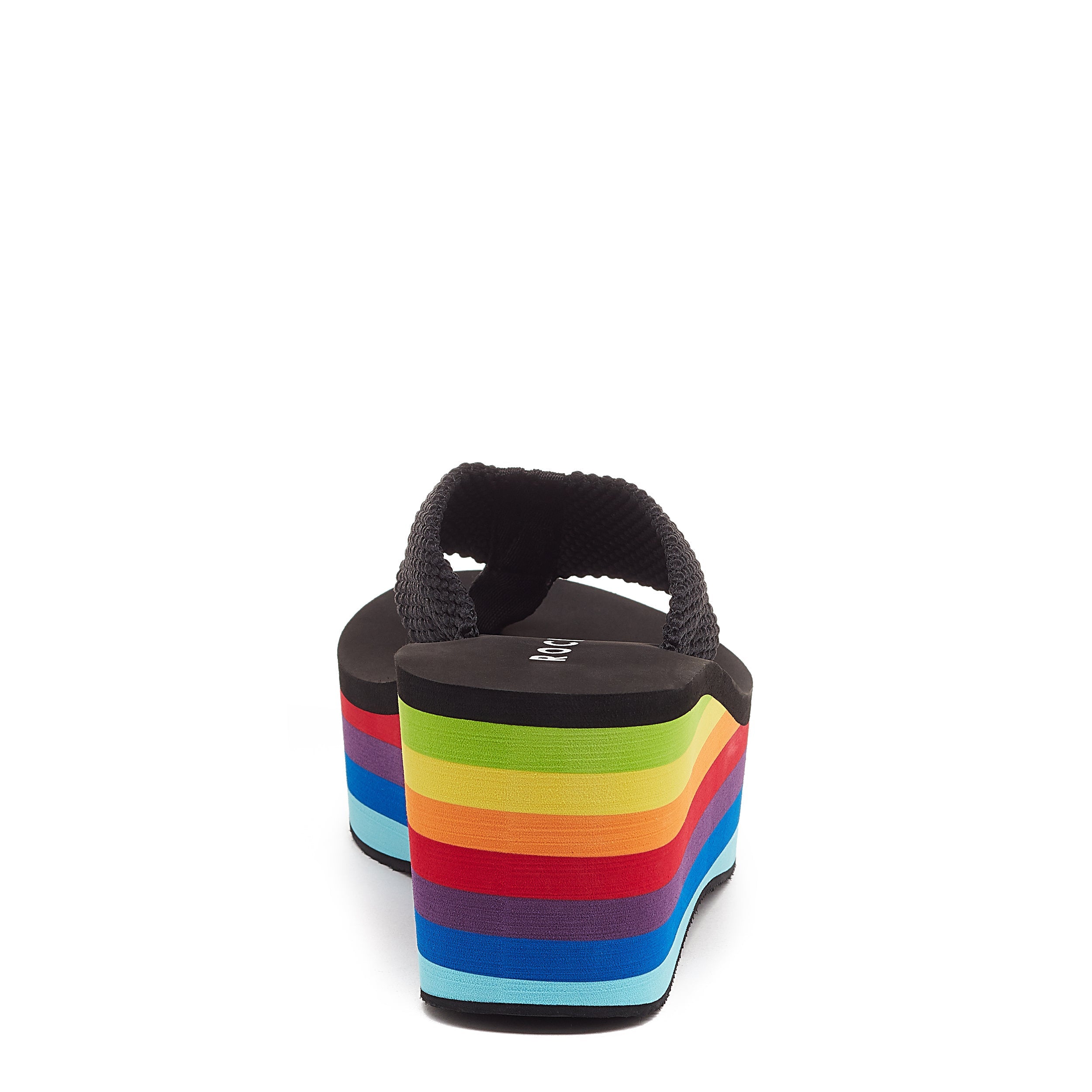 Rocket Dog Crush women's black platform flip flop, casual slip-on