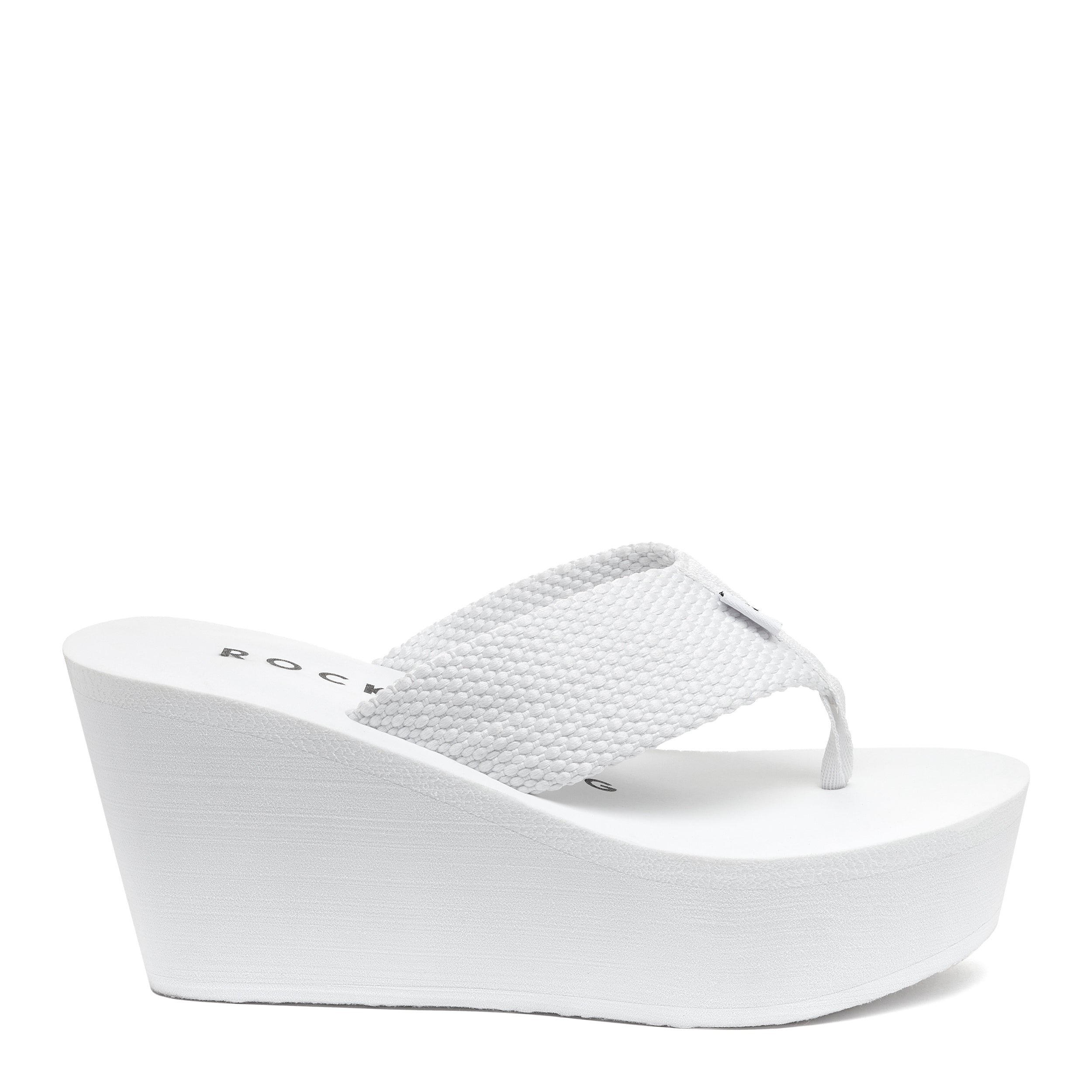 Rocket Dog Diver white flip flop, women's casual shoe