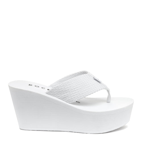 Rocket Dog Diver white flip flop, women's casual shoe