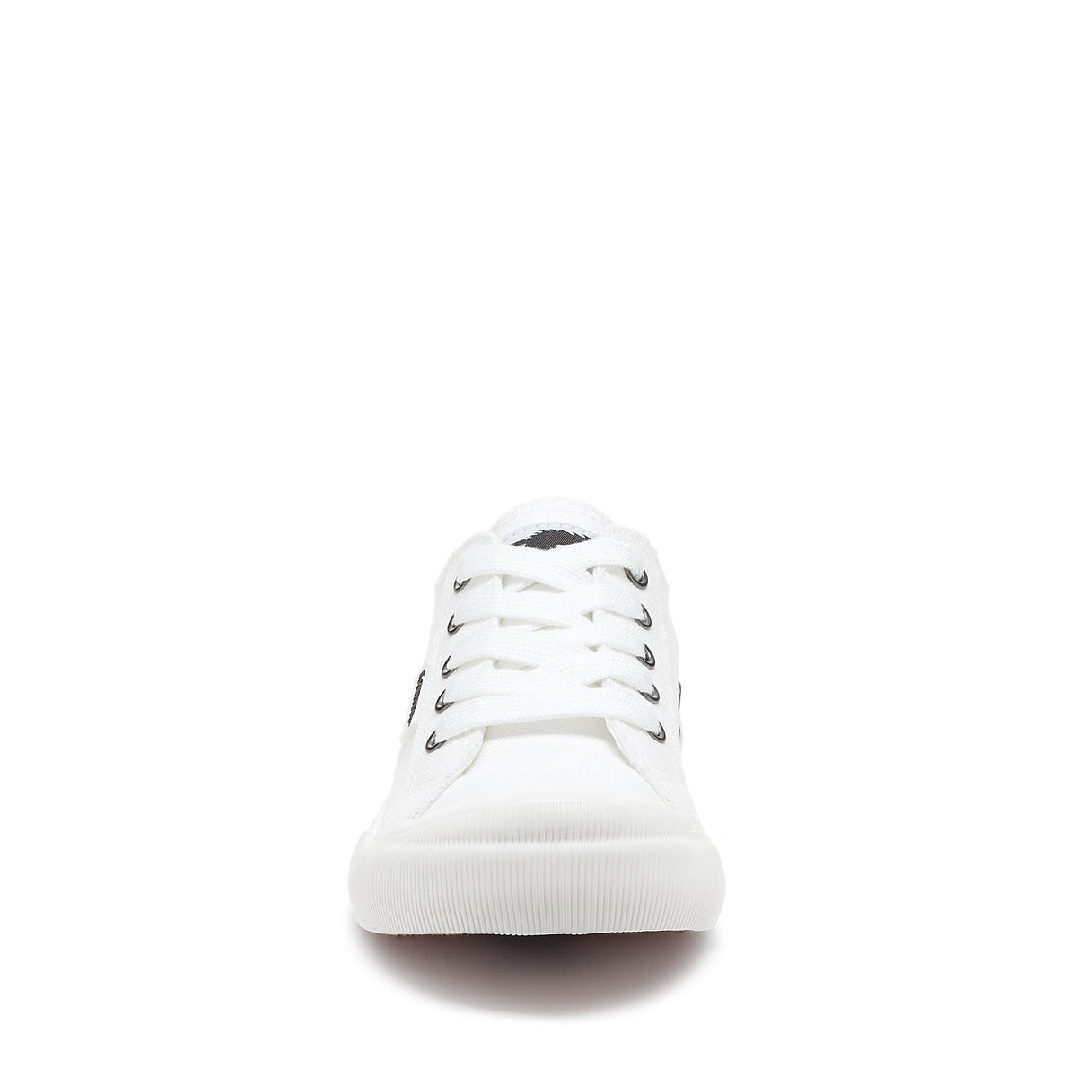White women's sneaker with Rocket Dog comfort, playful style