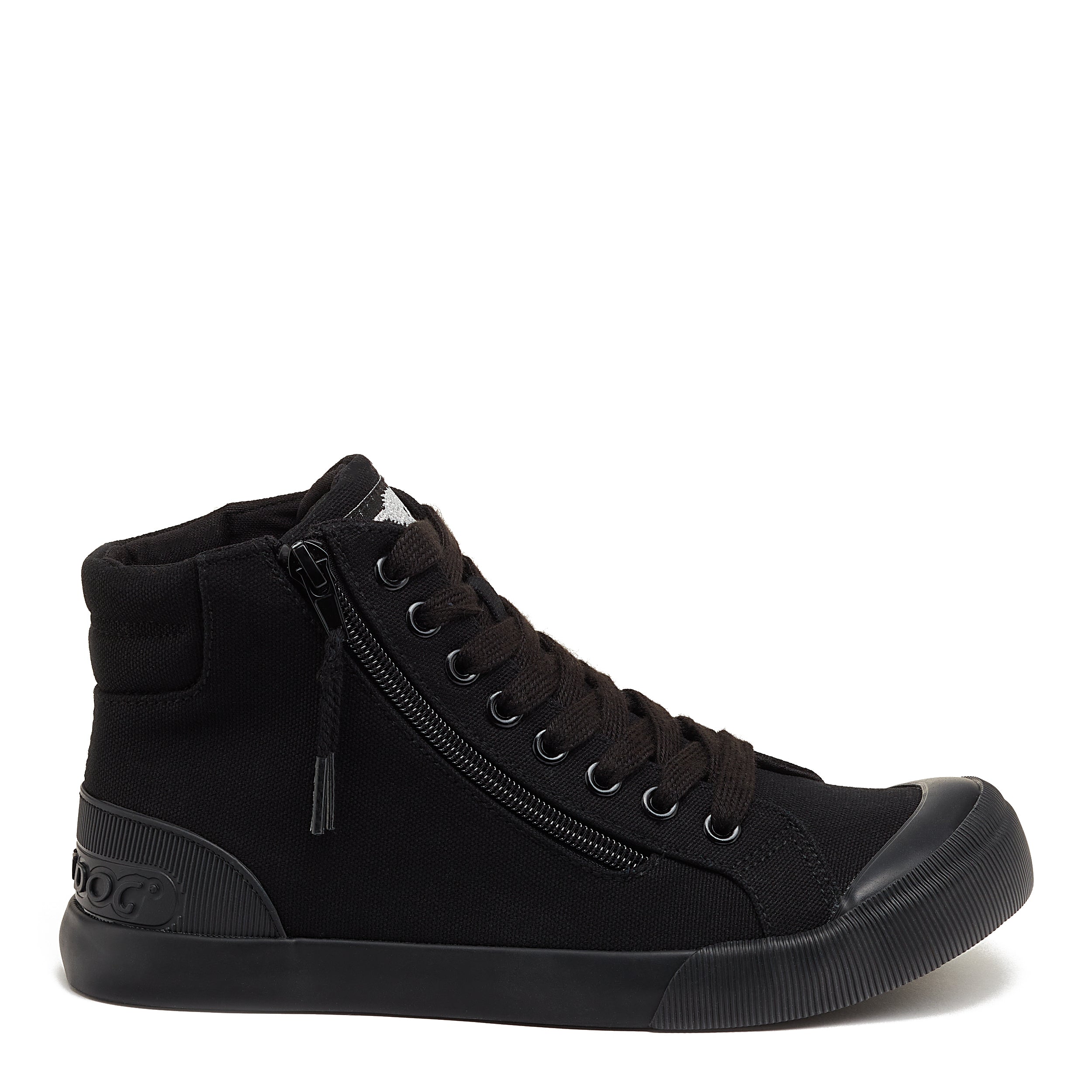 Rocket Dog Jazzin black sneaker, women's playful shoe