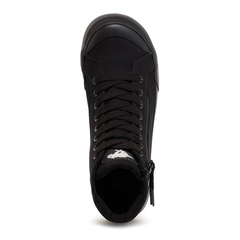 Rocket Dog Jazzin black sneaker, playful women's footwear