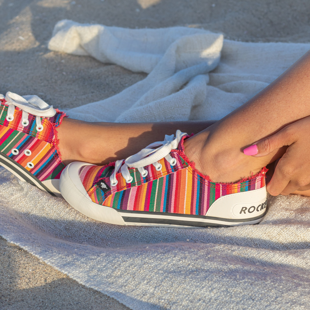 Women's rainbow sneaker, playful and comfortable – Rocket Dog Jazzin