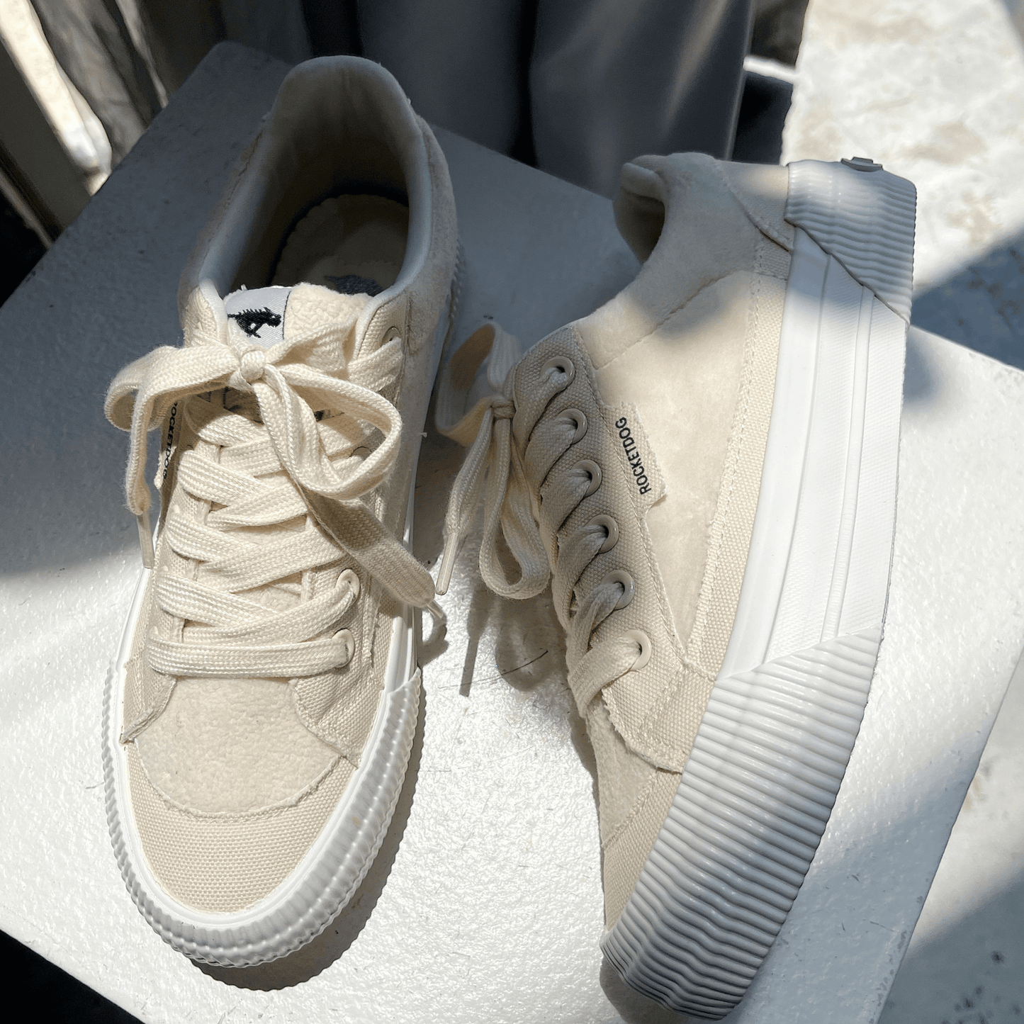 Cheery Off White Shearling Sneaker