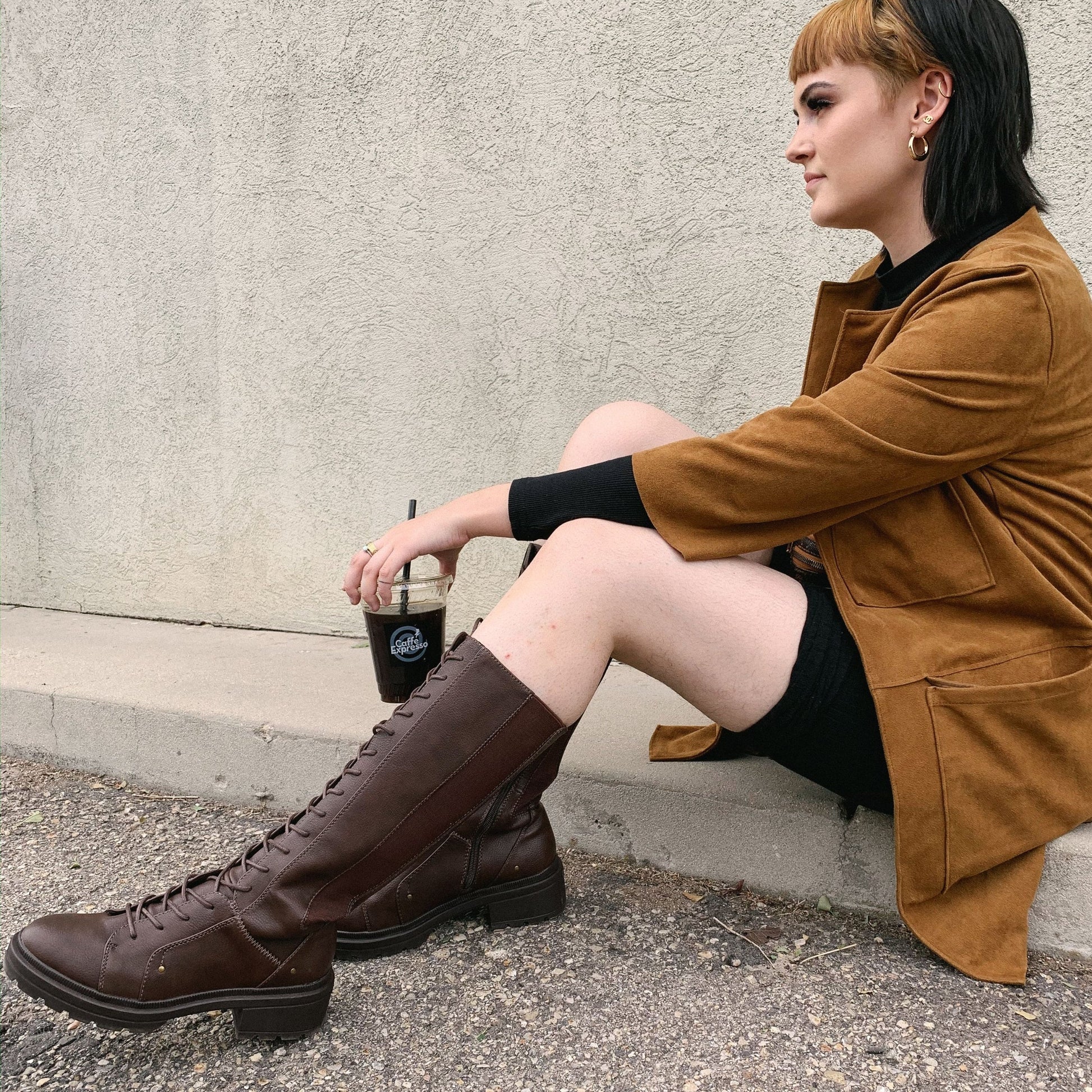 Issa Brown Lace Up Tall Boot – Rocket Dog®