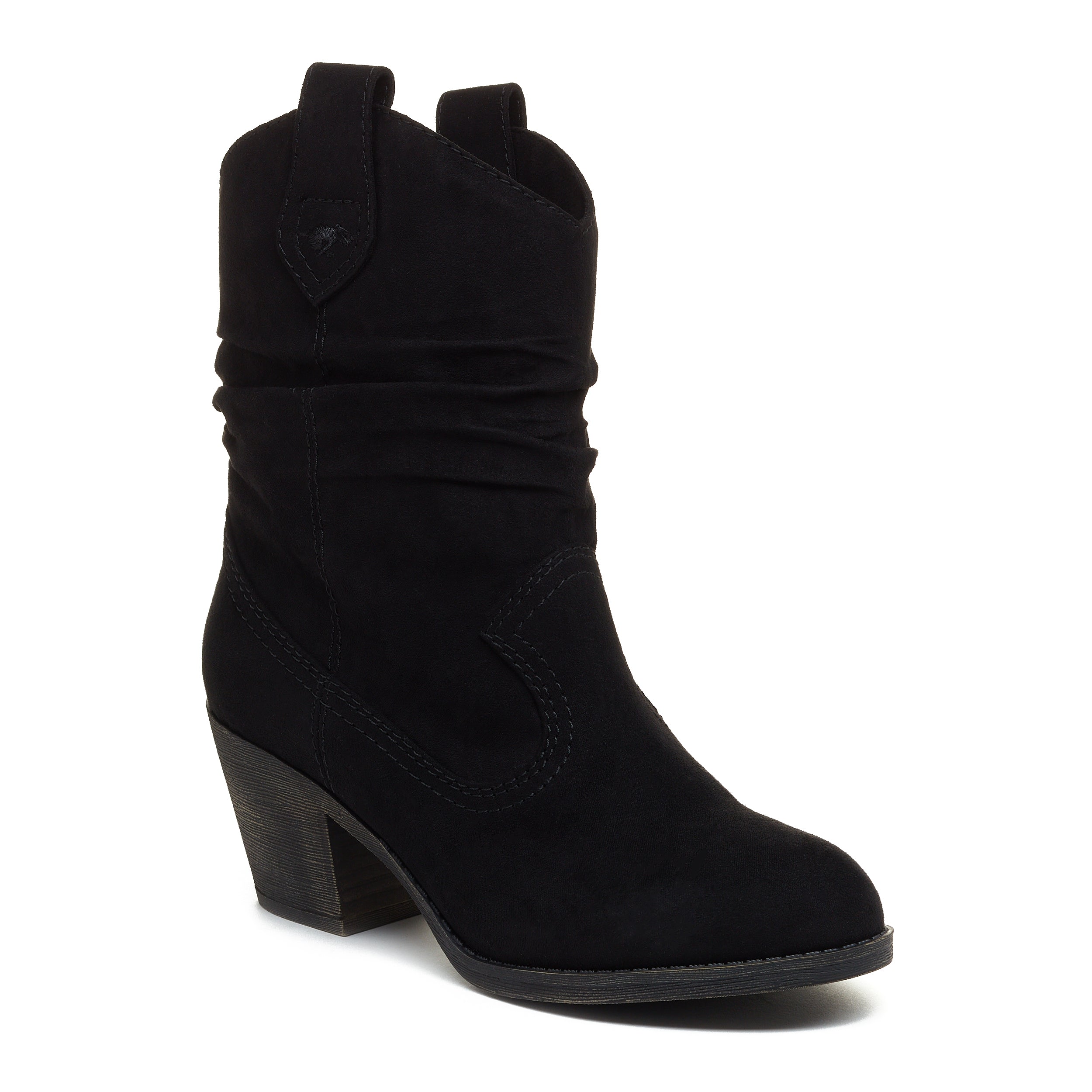 Black western boot with cushioned footbed, women's everyday style – Rocket Dog Sheriff