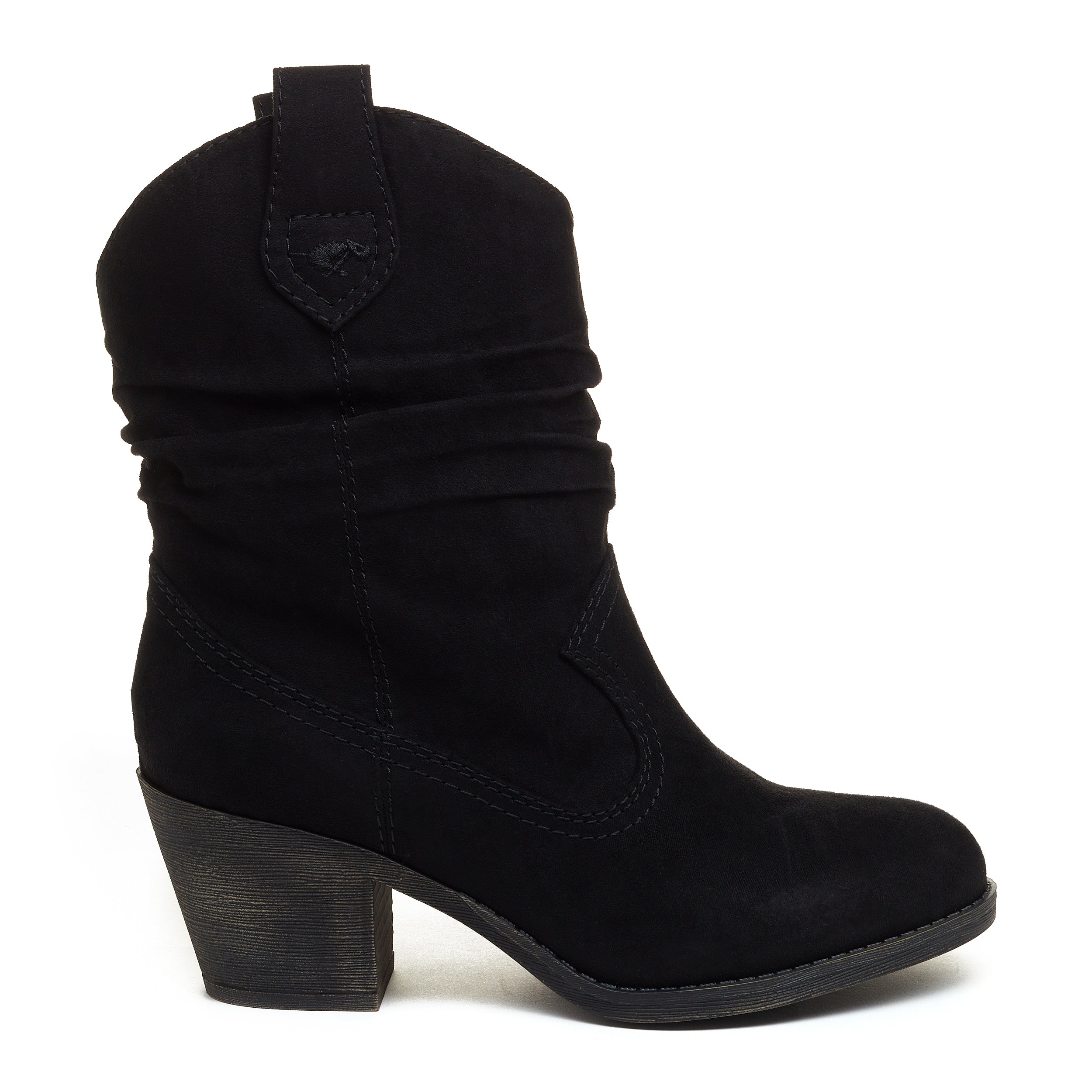 Rocket Dog Sheriff black western boot, women's everyday shoe