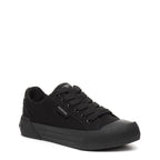 Black sneaker with cushioned footbed, women's playful style – Rocket Dog Cheery