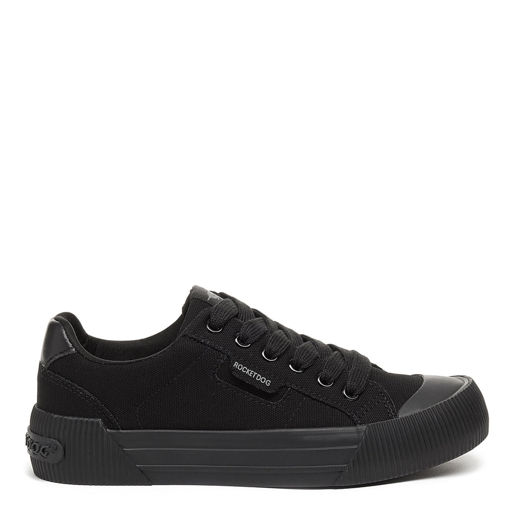 Rocket Dog Cheery black sneaker, women's playful shoe