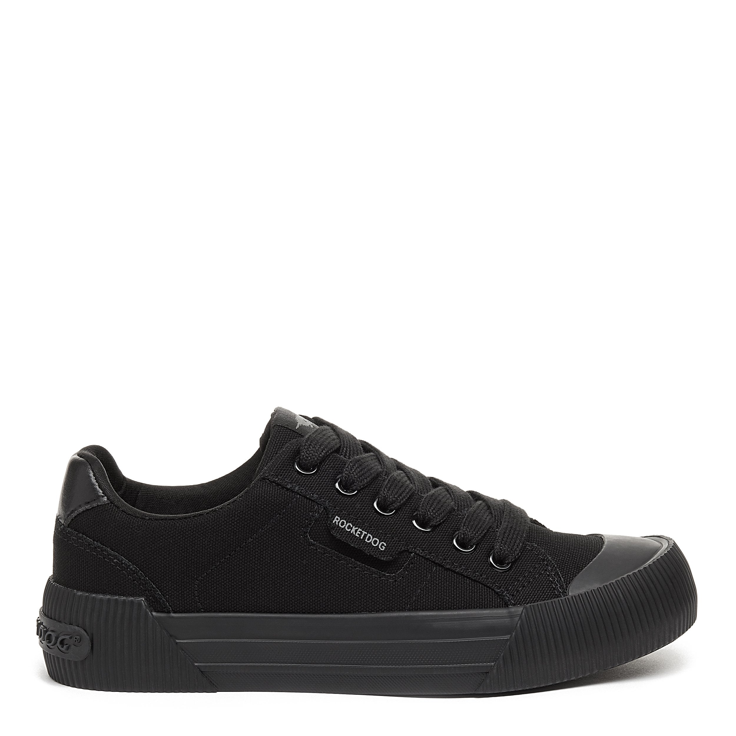 Rocket Dog Cheery black sneaker, women's playful shoe