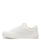 White women's sneaker with Rocket Dog comfort, playful style