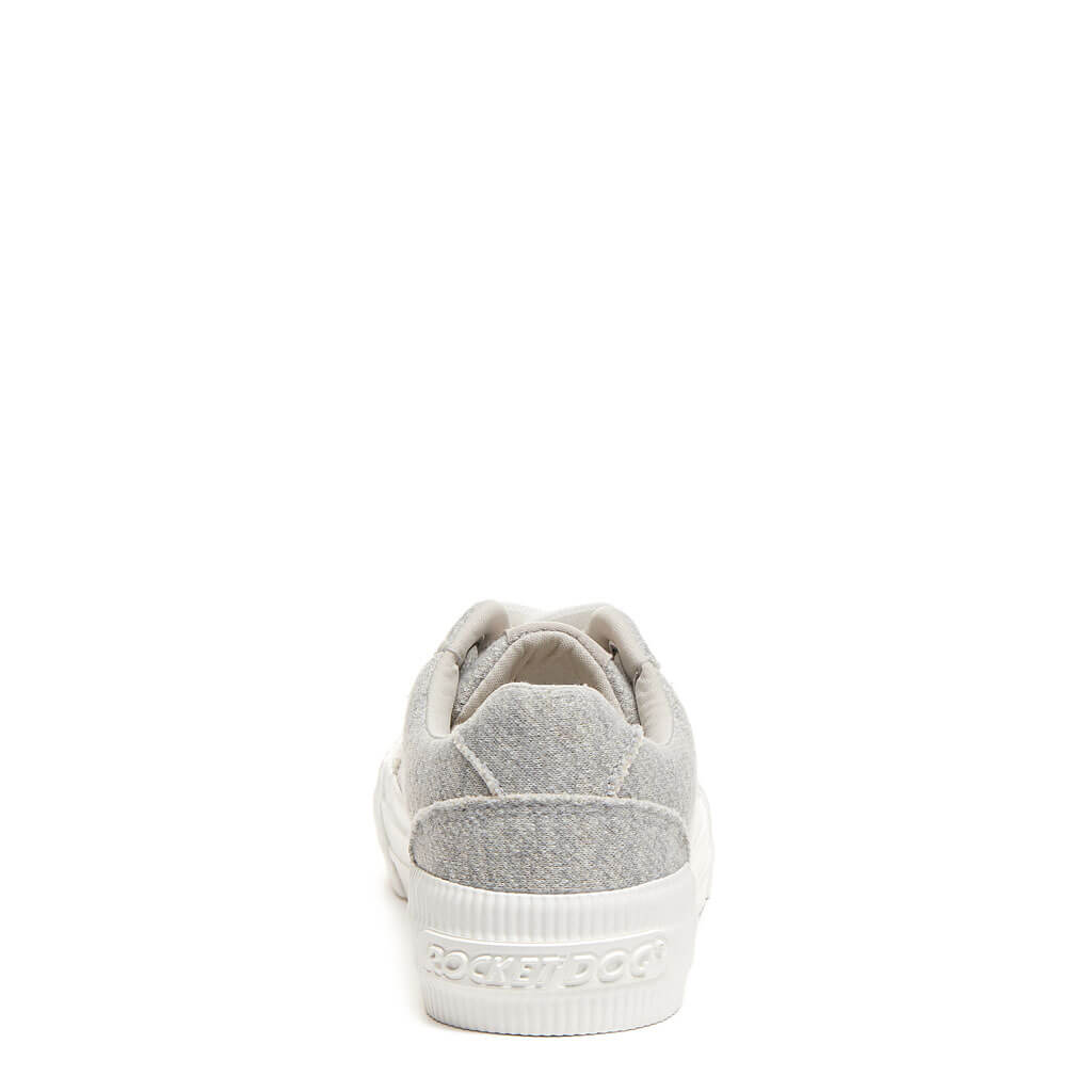 Grey sneaker with cushioned footbed, women's playful style – Rocket Dog Cheery