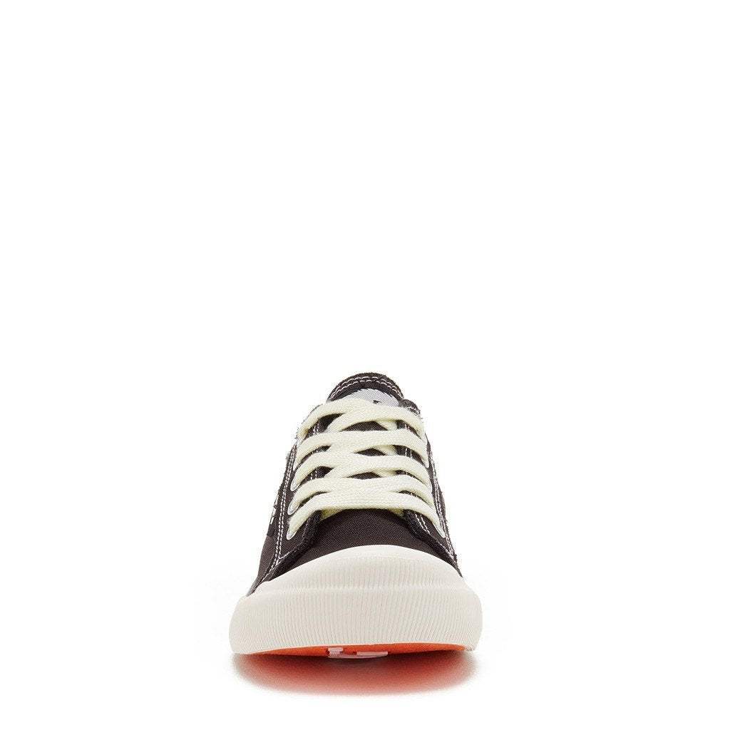 Black women's canvas sneaker with Rocket Dog comfort, playful style