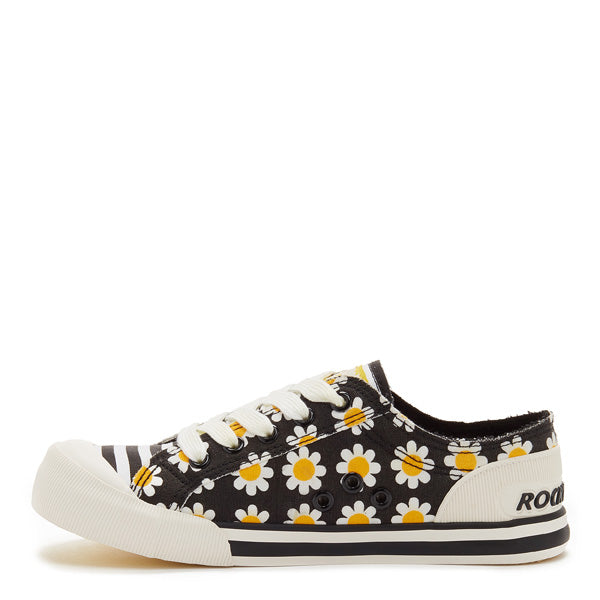 Rocket Dog Jazzin women's daisy print sneaker, playful slip-on