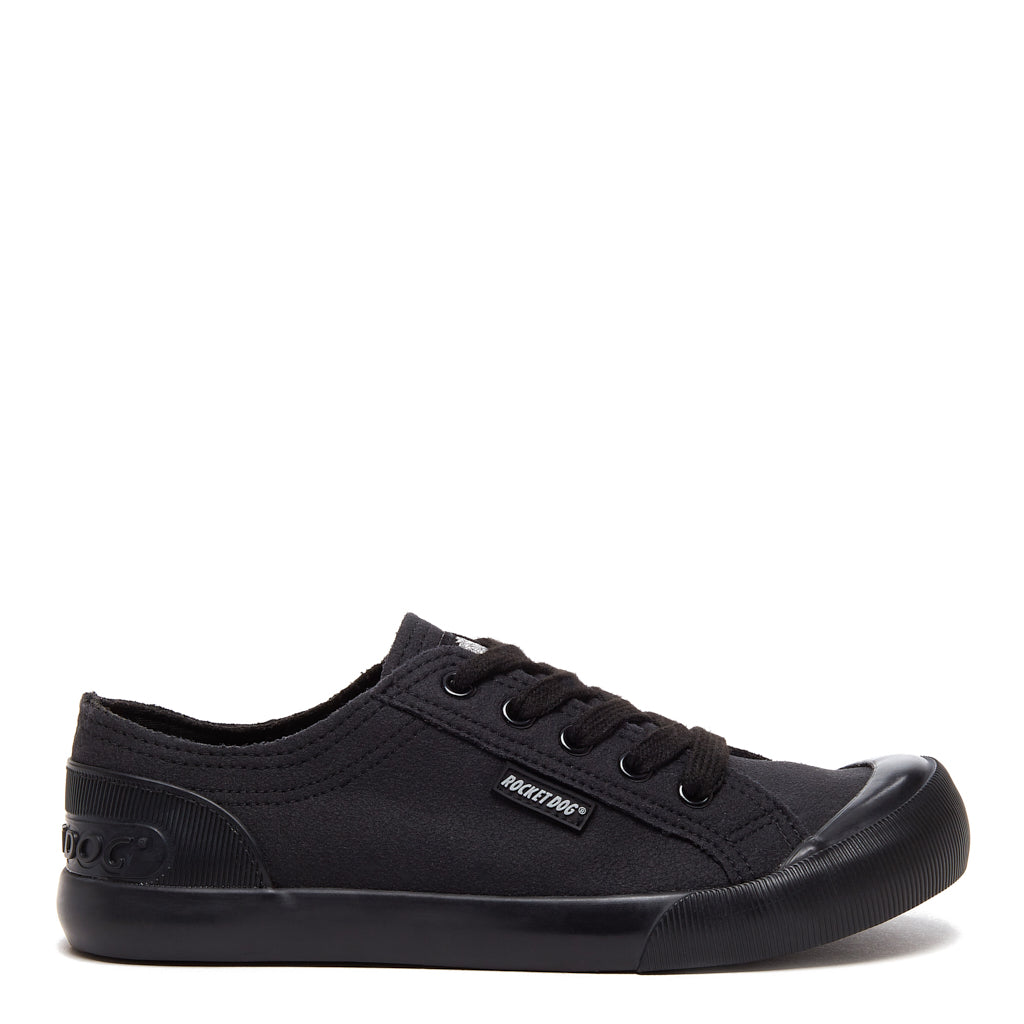 Rocket Dog Jazzin black vintage sneaker, women's playful shoe