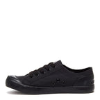 Rocket Dog Jazzin women's black vintage sneaker, playful slip-on