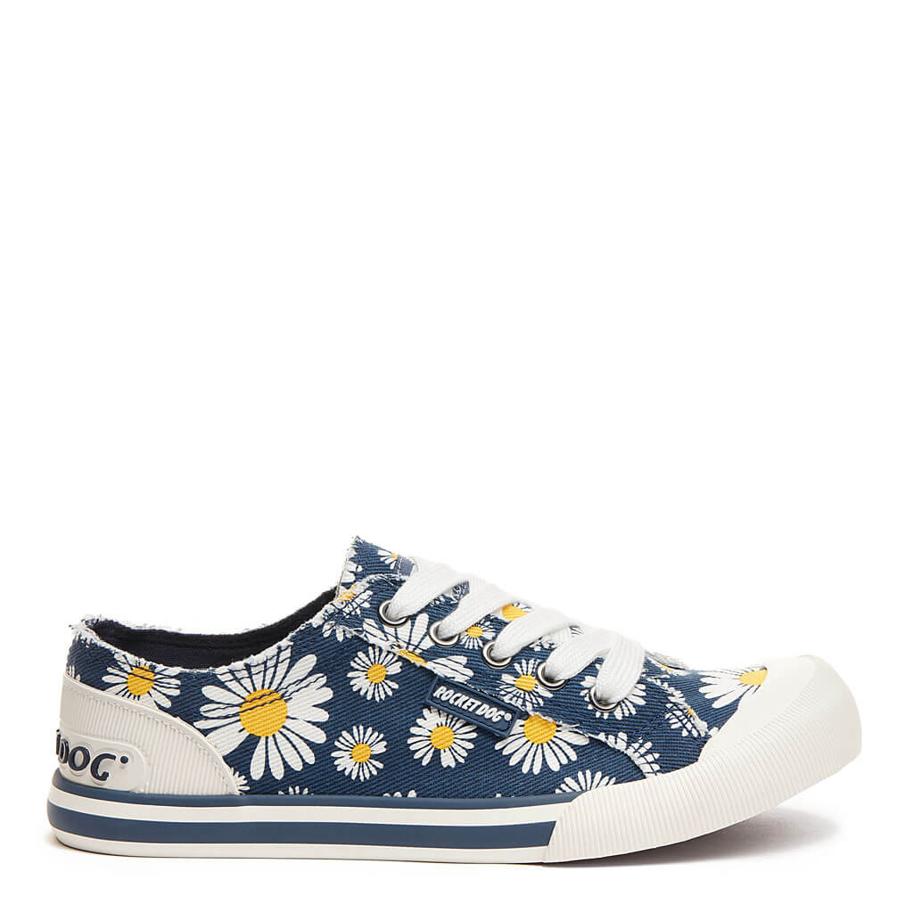 Rocket Dog® Jazzin Navy Daisy Women's Sneaker's - Main Image