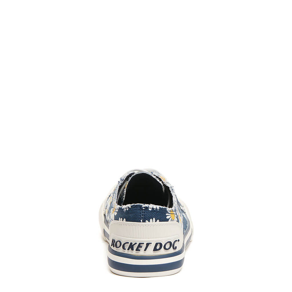 Navy sneaker with cushioned footbed, women's playful style – Rocket Dog Jazzin