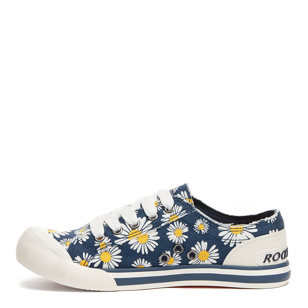 Rocket Dog Jazzin women's navy sneaker, playful slip-on
