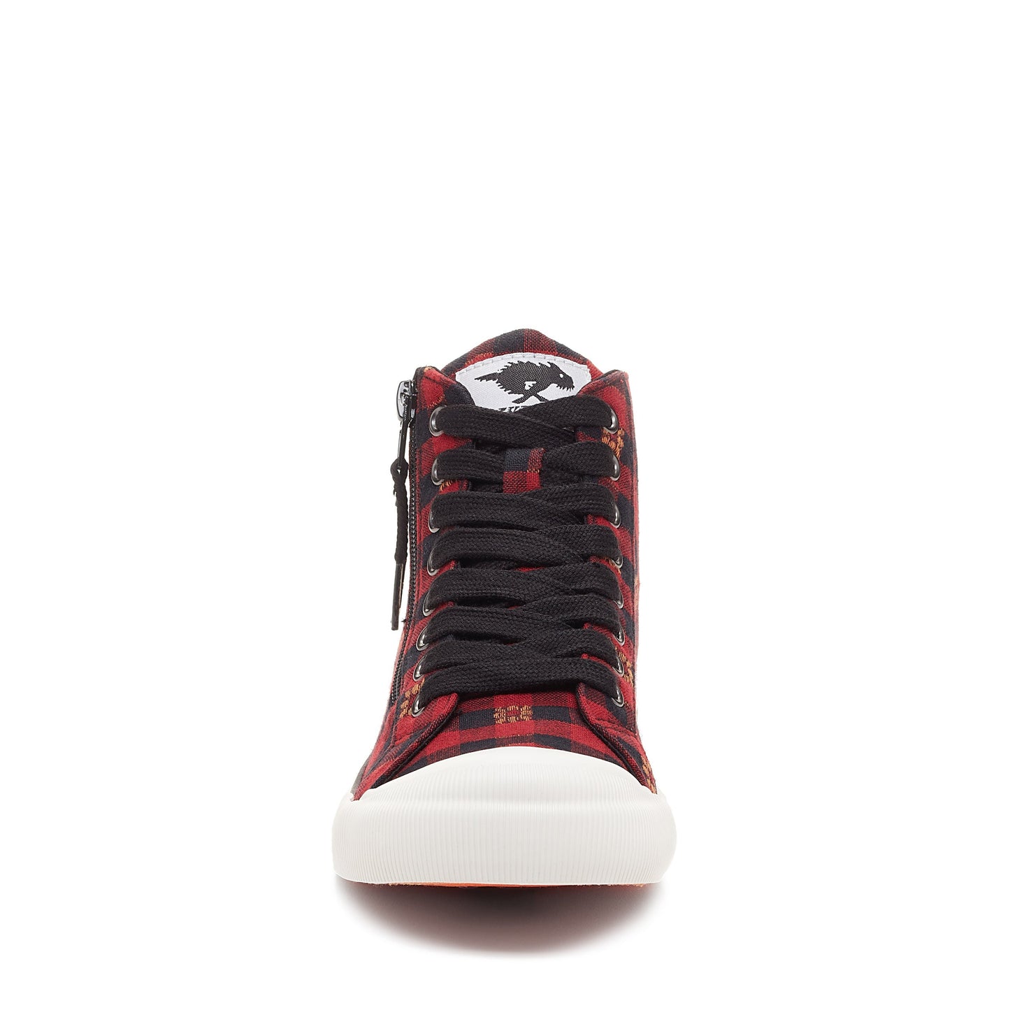 Rocket Dog® Jazzin Red Plaid Floral High Top Sneaker