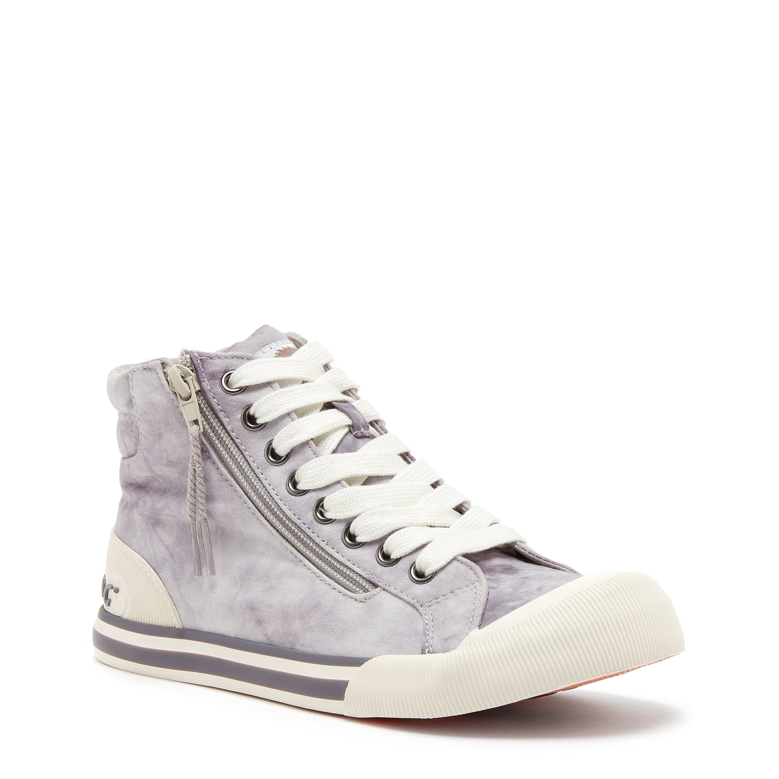 Grey sneaker with cushioned footbed, women's playful style – Rocket Dog Jazzin