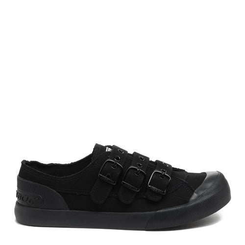 Rocket Dog Jolissa black sneaker, women's playful shoe