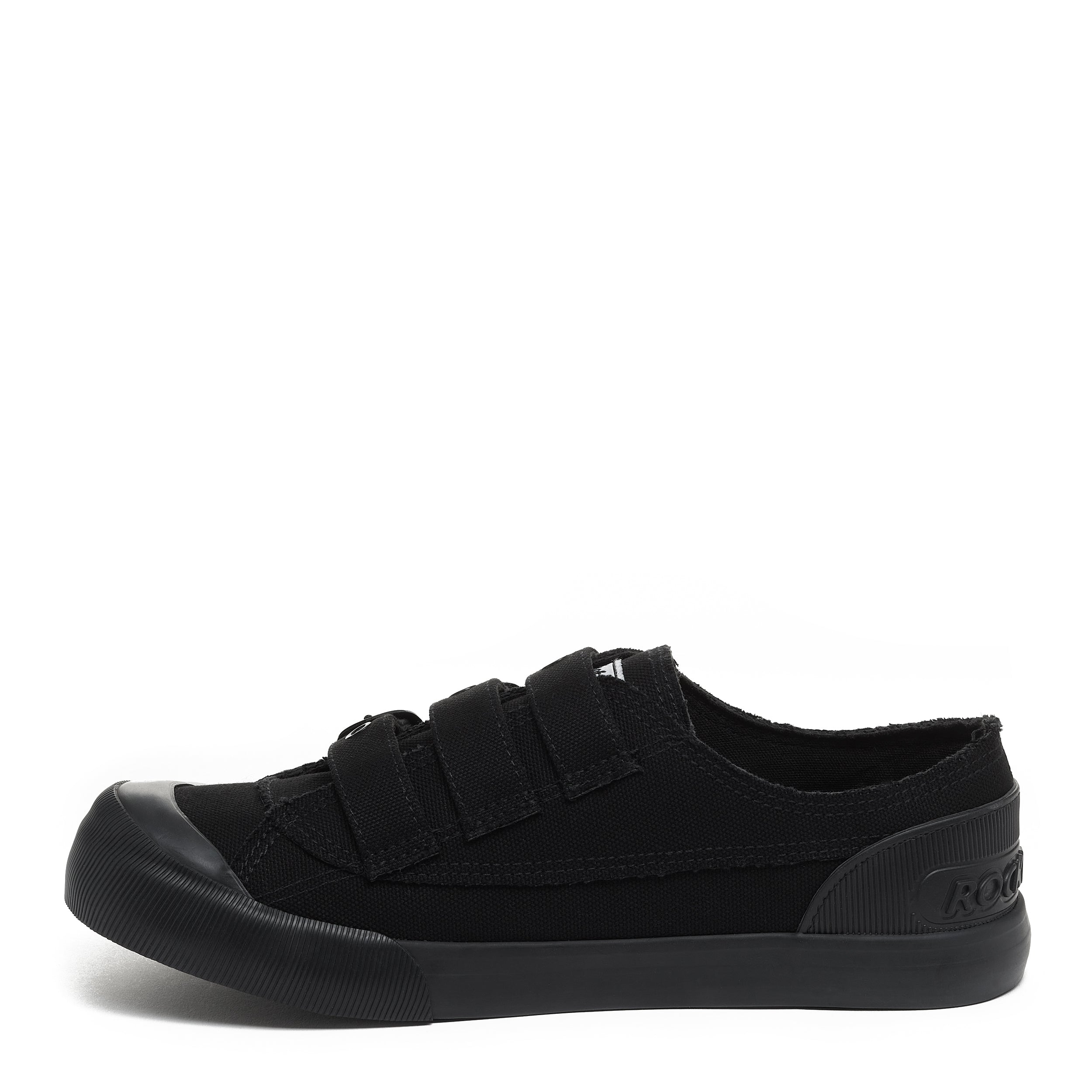 Rocket Dog Jolissa women's black sneaker, playful slip-on