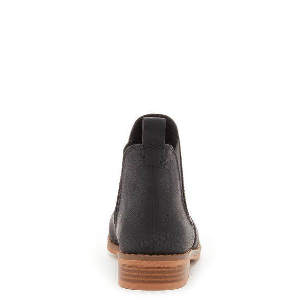Black ankle boot with cushioned footbed, women's casual style – Rocket Dog Maylon