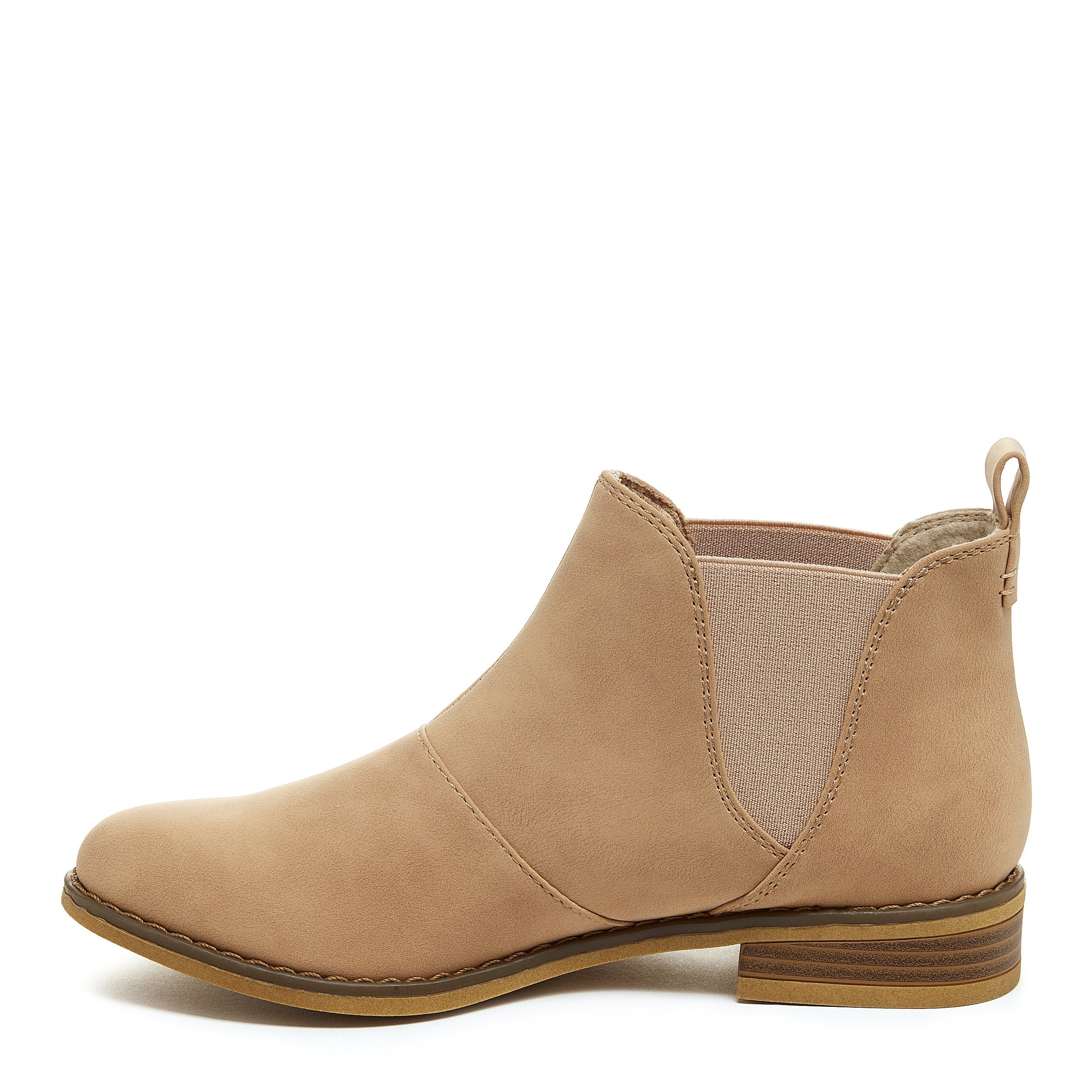 Camel ankle boot with cushioned footbed, women's casual style – Rocket Dog Maylon