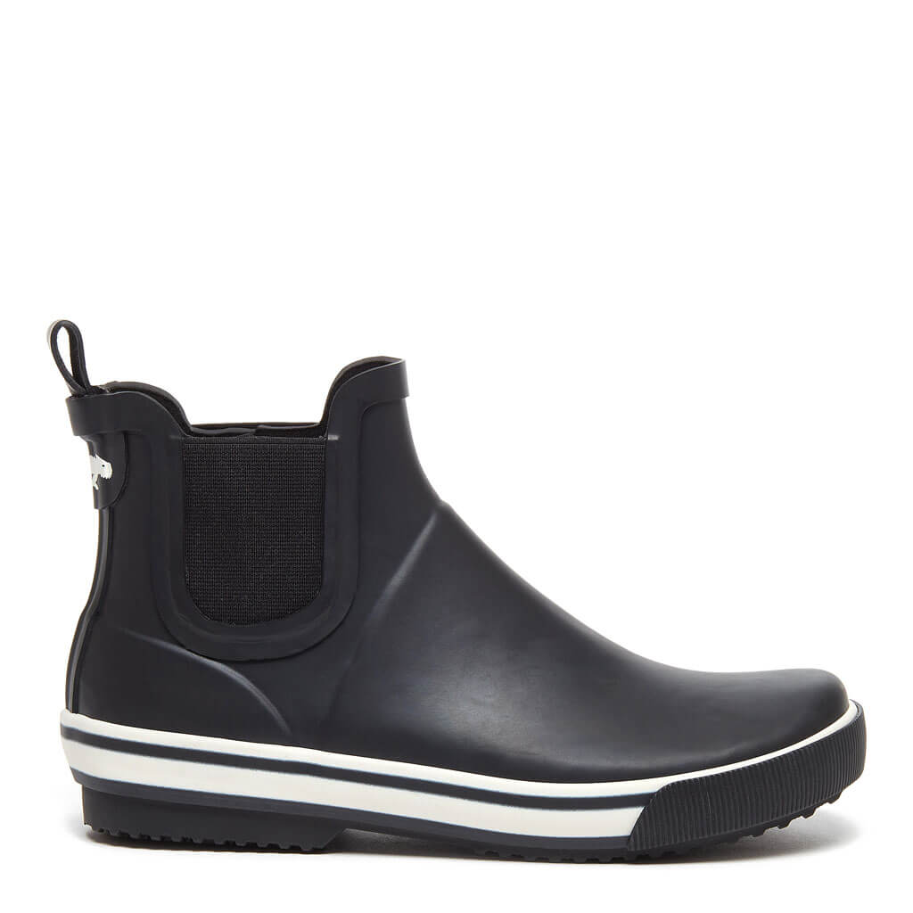 Rainbow Black Rain Bootie | Women's rain boot | Rocket Dog