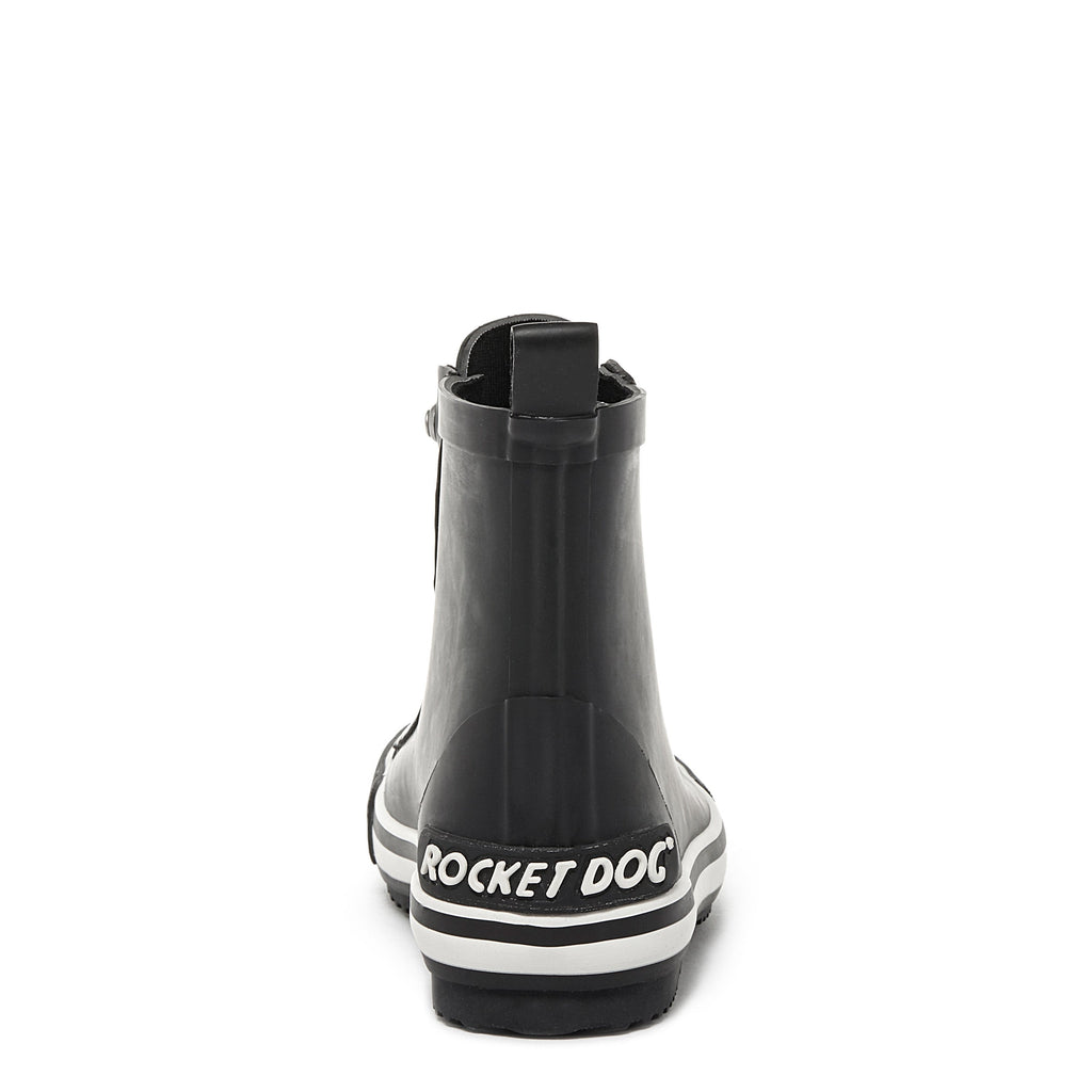 Black boot with cushioned footbed, women's everyday style – Rocket Dog Rainy