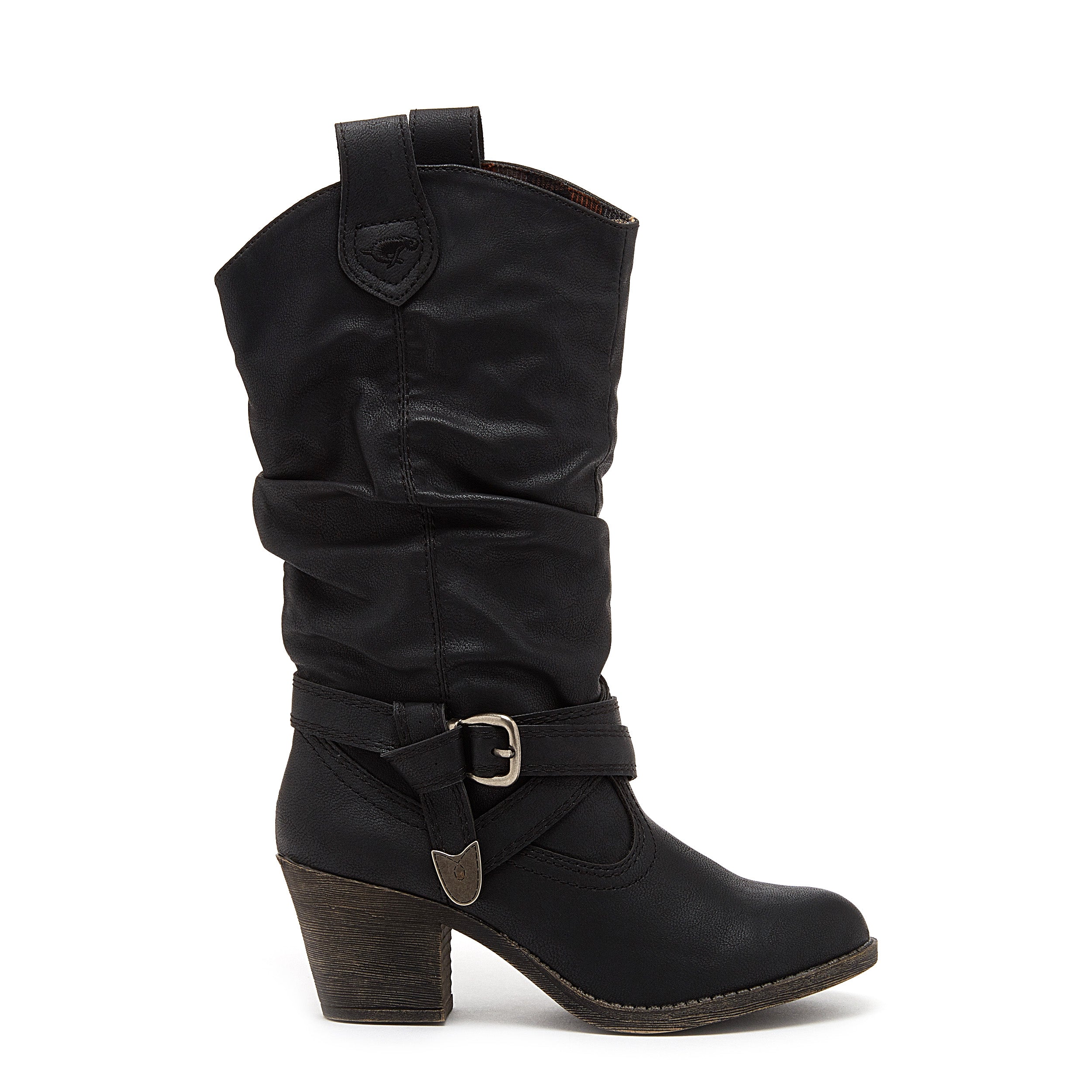 Rocket Dog Sidestep black western boot, women's everyday shoe
