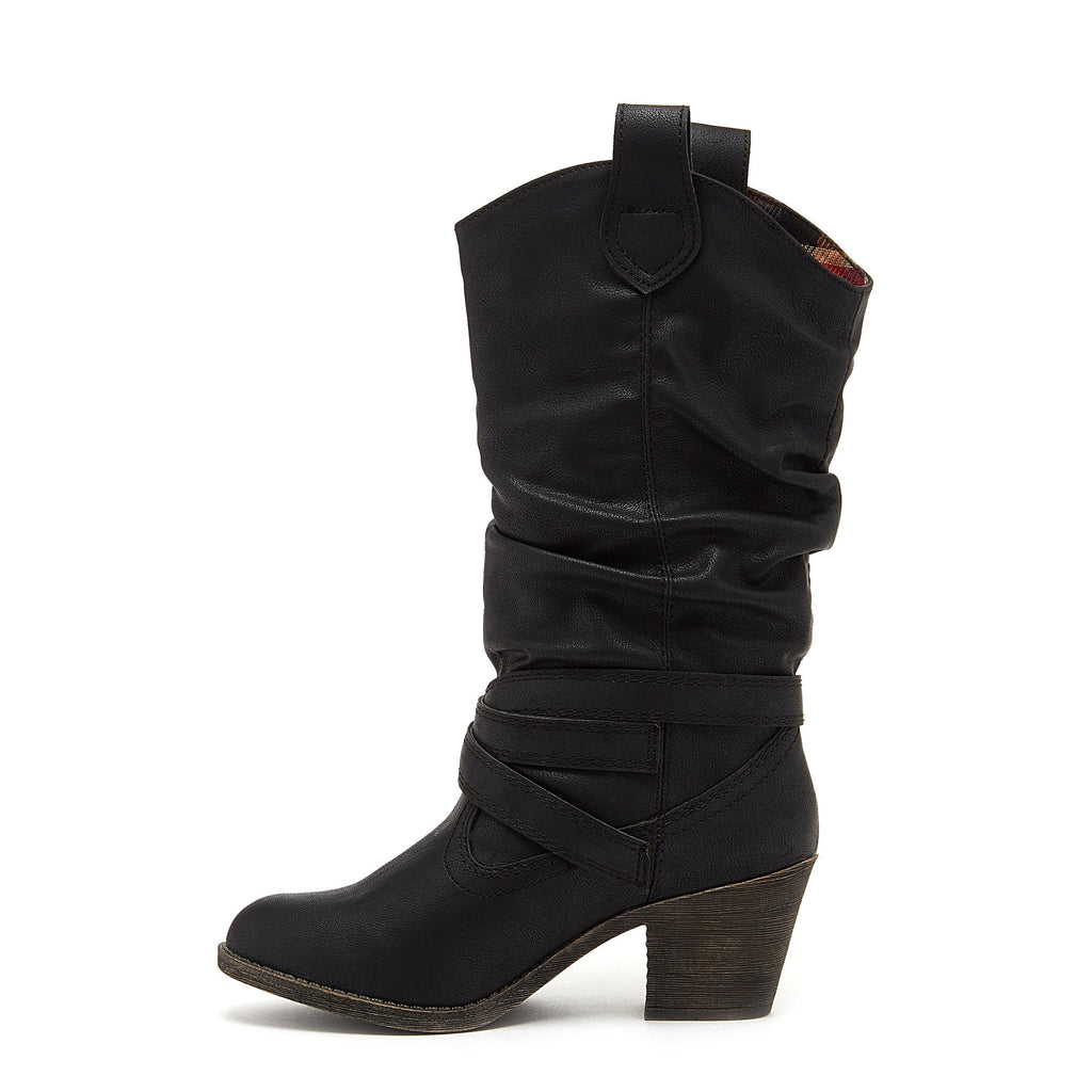 Women's everyday black western boot, easy wear – Rocket Dog Sidestep