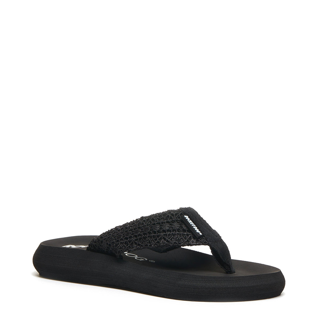 Sunset Black Crochet Flip Flop | Eva women's flip flop