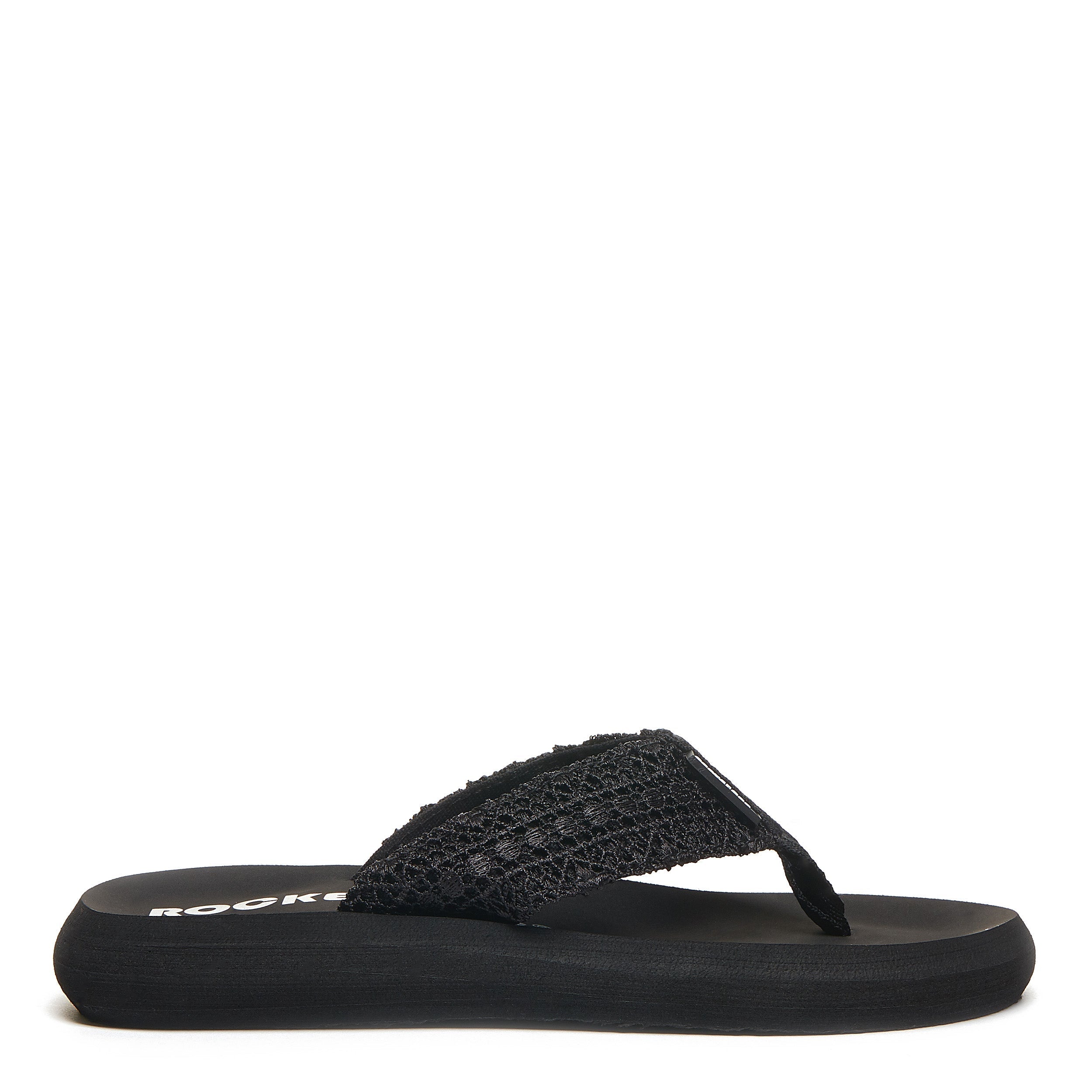 Sunset Black Crochet Flip Flop | Women's flip flop | Rocket Dog