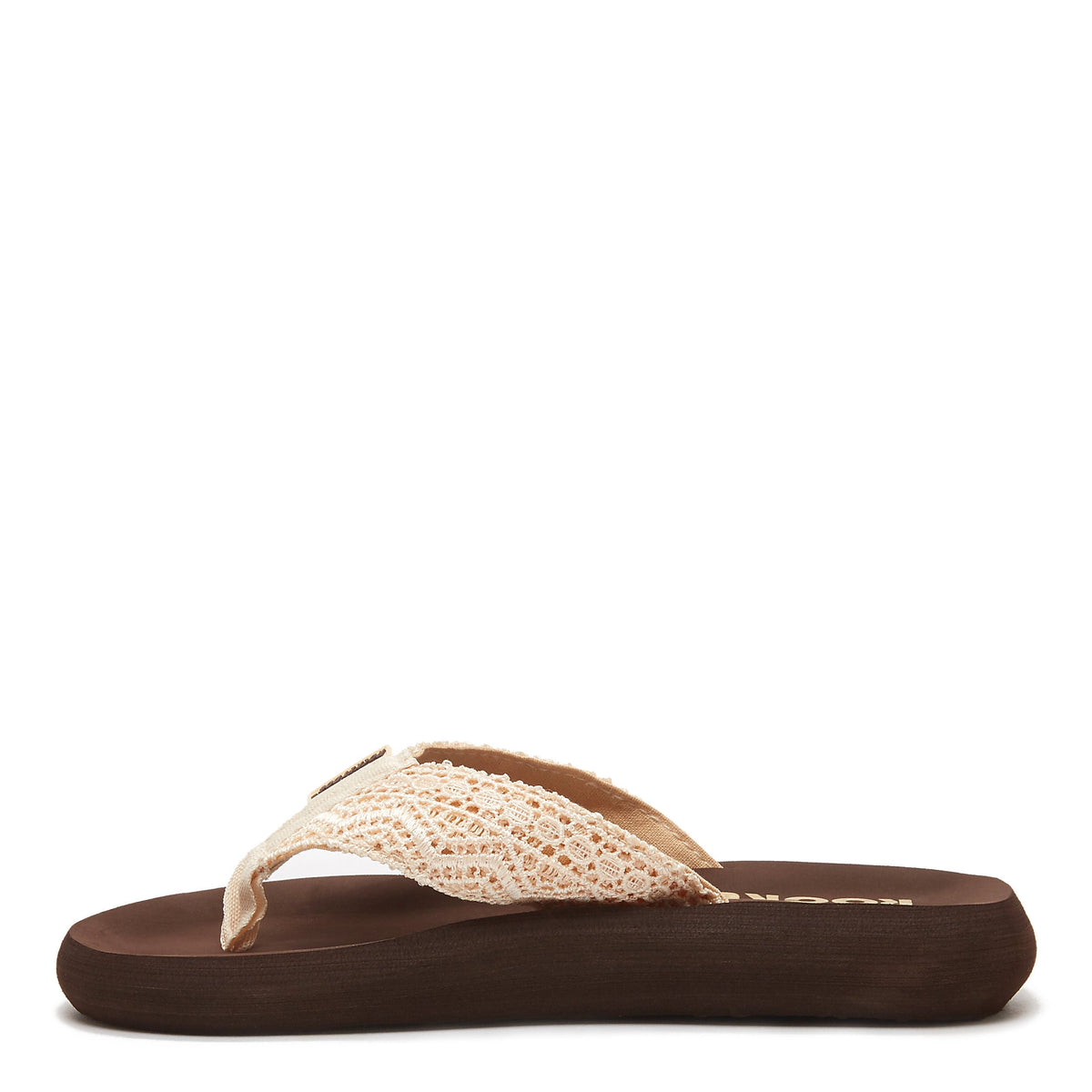 Sunset Natural Crochet Flip Flop | Eva women's flip flop for everyday wear