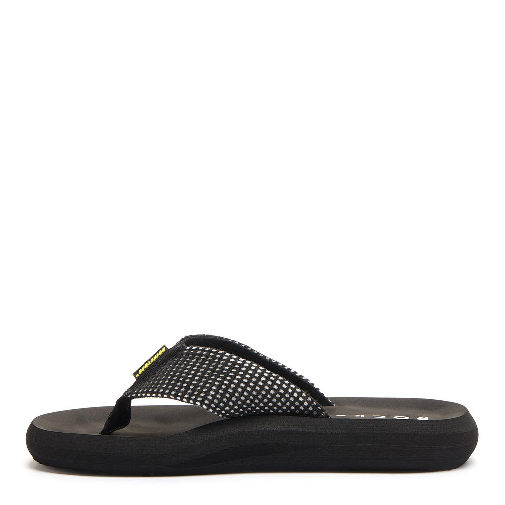 Rocket Dog Spotlight women's black mesh flip flop, casual slip-on