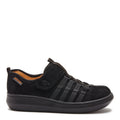 Rocket Dog Stoker black nubuck sneaker, women's playful shoe