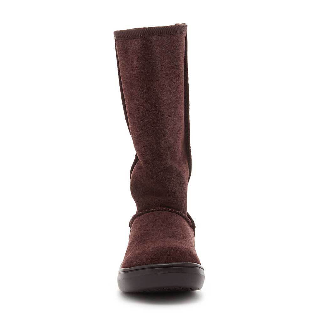 Sugar Daddy Chocolate Boot | Suede women's boot for everyday wear