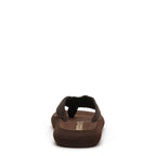 Brown flip flop with cushioned footbed, women's casual style – Rocket Dog Sunset